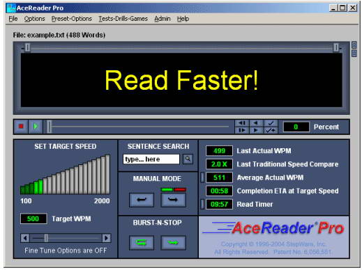 AceReader Pro Deluxe Network