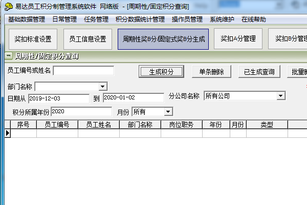 易达员工积分制管理系统软件