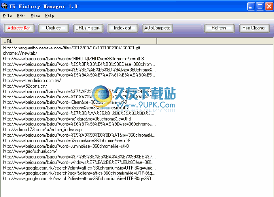 IE History Manager下载免安装版_IE浏览器记录查看