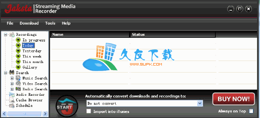 【视频音乐下载器】Jaksta Streaming Media Recorder下载v英文版