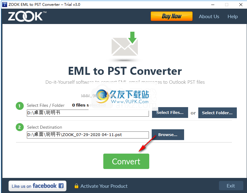 ZOOK EML to PST Converter