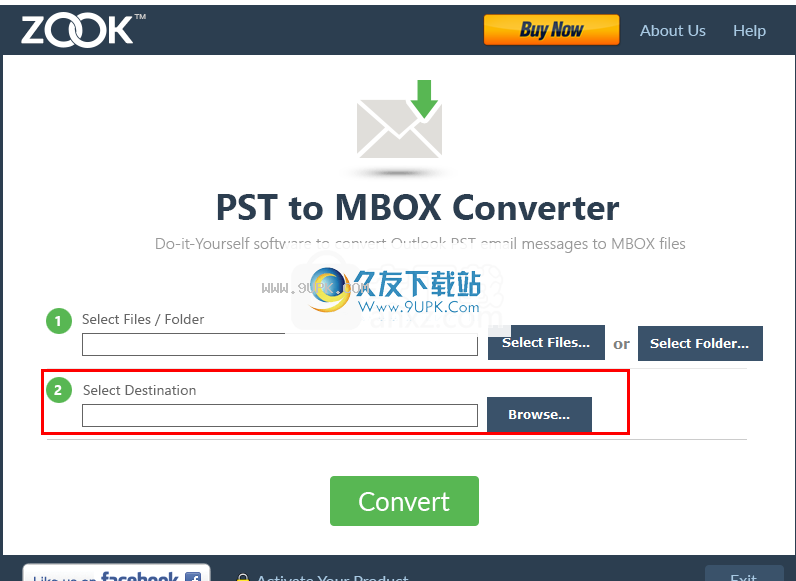 ZOOK PST to MBOX Converter