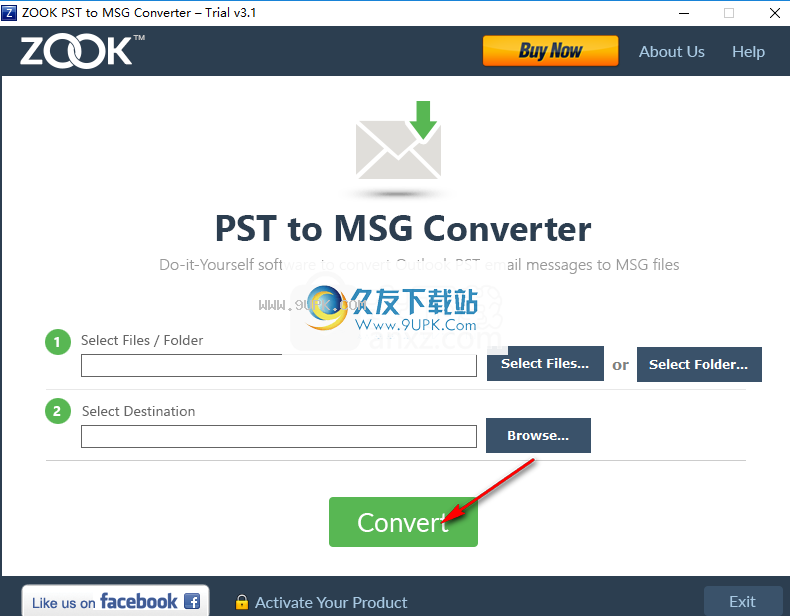 ZOOK PST to MSG Converter