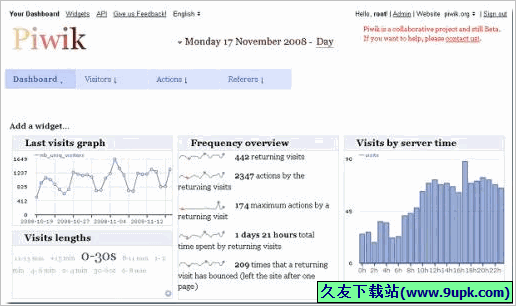 Piwik 正式免安装版[网站访问统计系统工具]