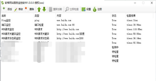 软格网站服务监控软件