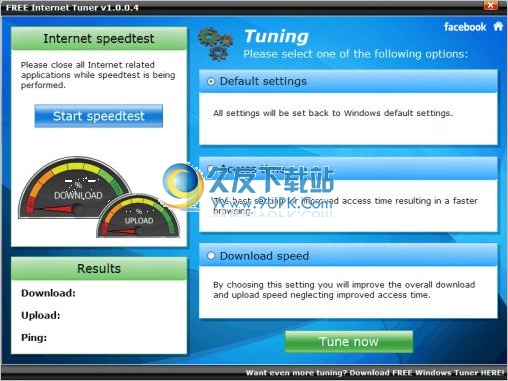 FREE Internet Tuner 英文版[电脑上网加速器]