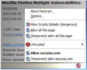 NoScript插件