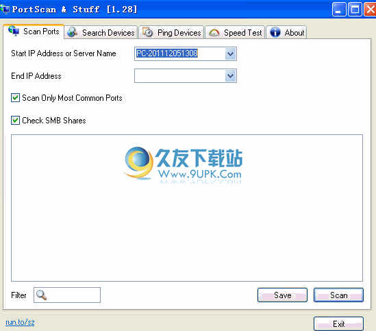 SZ Port Scan下载英文免安装版[端口扫描程序]