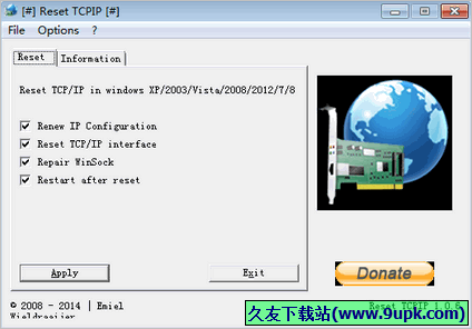 Reset TCPIP 免安装版[tcp ip协议修复工具]