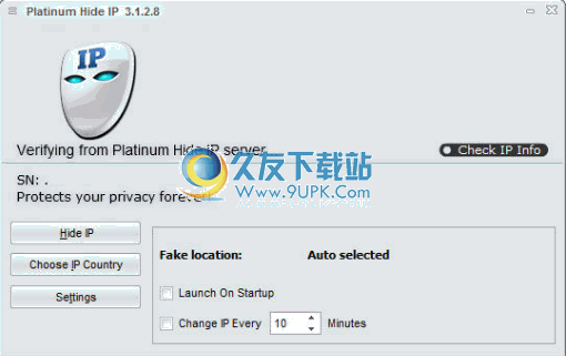 Platinum Hide IP 英文版[IP地址隐藏程序]