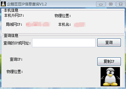 企鹅豆豆IP信息查询器(本机ip地址查询)