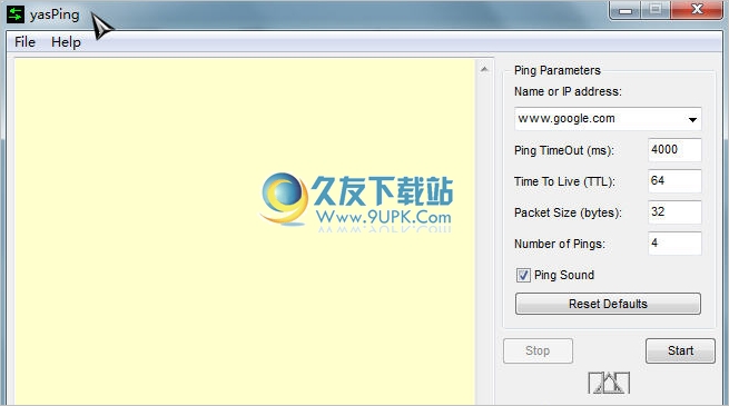 yasPing [Ping命令测试图形界面工具]