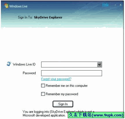 像处理本地硬盘一样访问SkyDriVe(SkyDriVe Explorer) 英文安装版