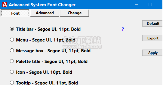 Advanced System Font Changer