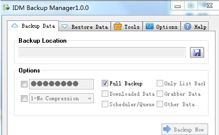 IDM Backup Manager