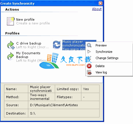 Create Synchronicity-Backup &amp; Sync 英文[文件备份同步工具]