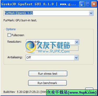 GpuTest 免安装版[显卡Gpu测试器]