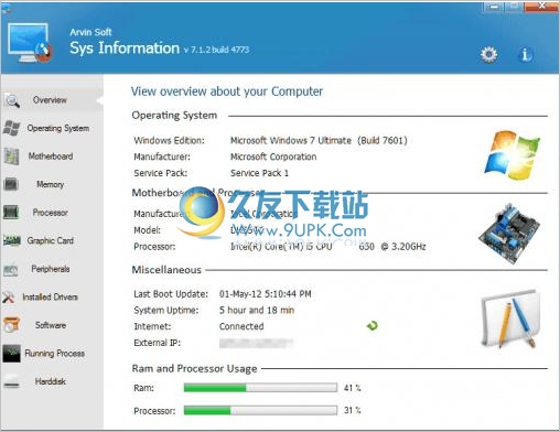 Sys Information 英文版[系统信息查看程序]