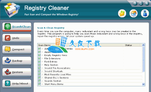 AthTek RegistryCleaner 英文版下载,注册表清理工具