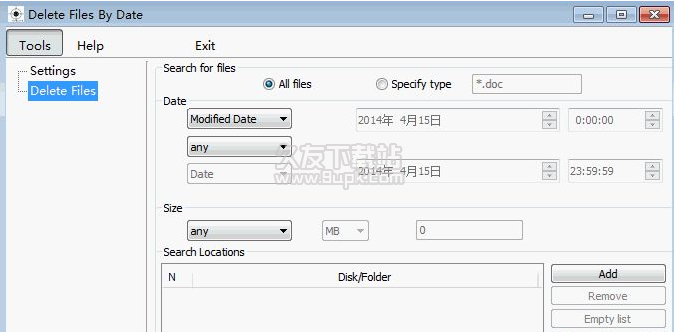 Delete Files By Date 英文版