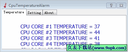 CpuTemperatureAlarm 免安装版[cpu温度监控器]