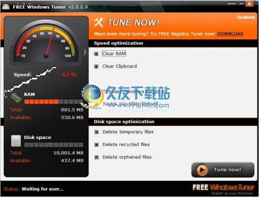 Free Windows Tuner 英文版[电脑内存优化器]