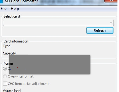 SD Card Formatter