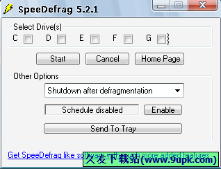 SpeeDefrag 免安装版[磁盘碎片整理程序]