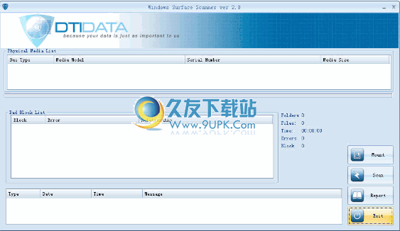 Windows Surface Scanner下载英文版[坏道检测工具]