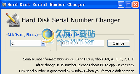 HardDiskSerialNumberChanger下载英文免安装版[磁盘序列号修改器]