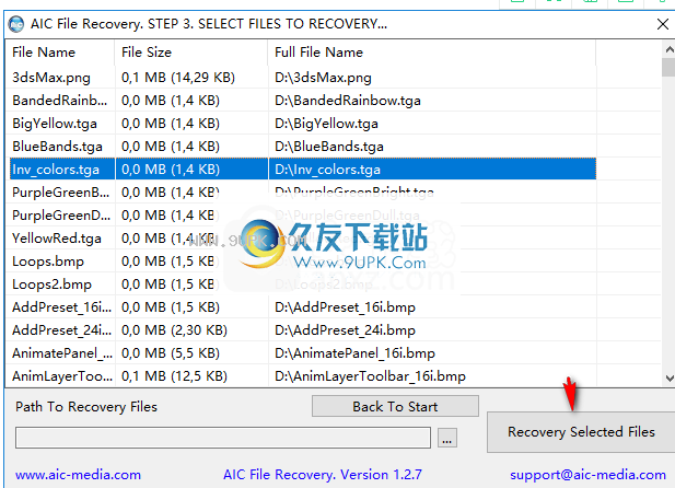 AIC File Recovery