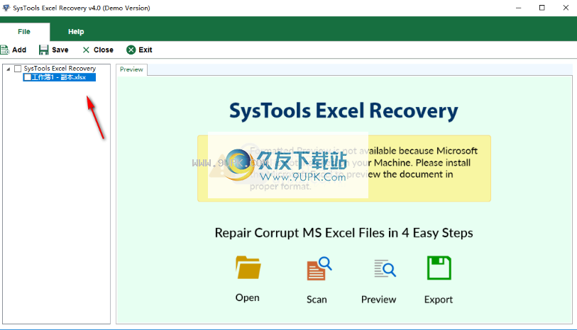 SysToolsExcelRecovery