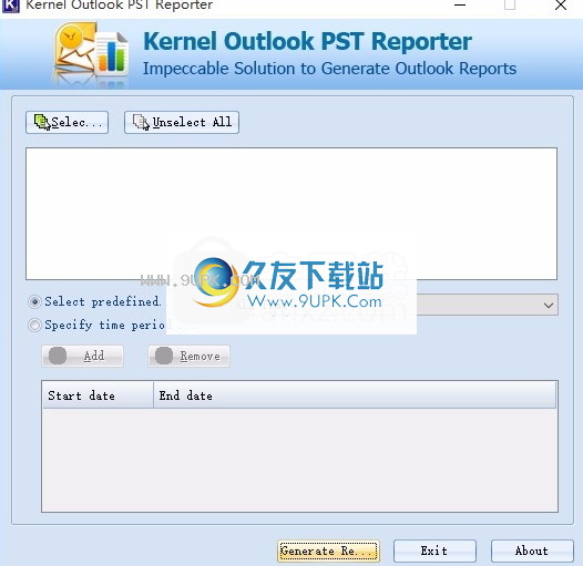 Kernel Outlook PST Reporter