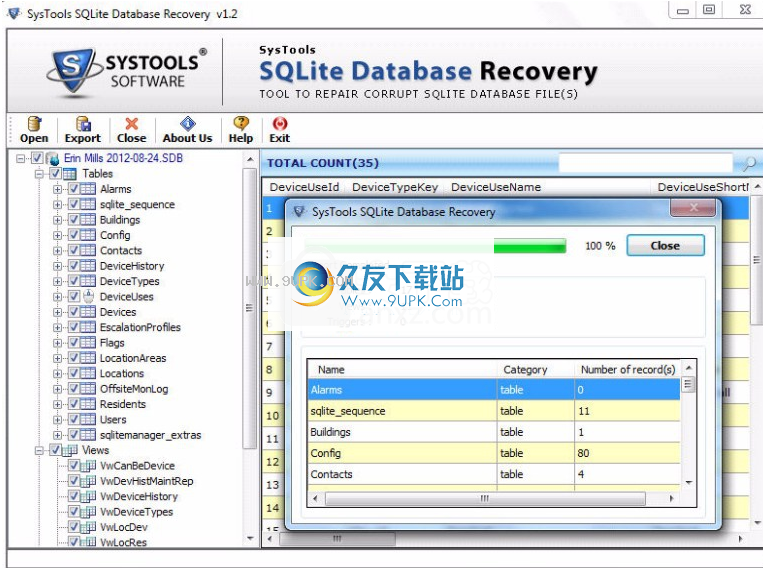 SysToolsSQLiteDatabaseRecovery
