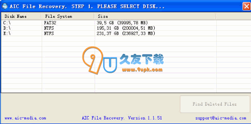 【AIC文件恢复】AIC File Recovery下载v英文版