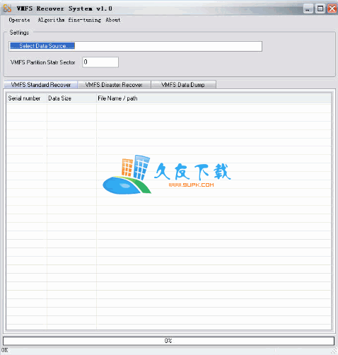 VMFS Recover System 英文版下载,VMFS文件系统恢复工具