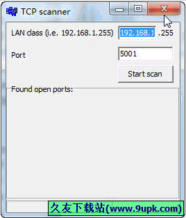 TCP scanner 免安装版[TCP端口扫描工具]