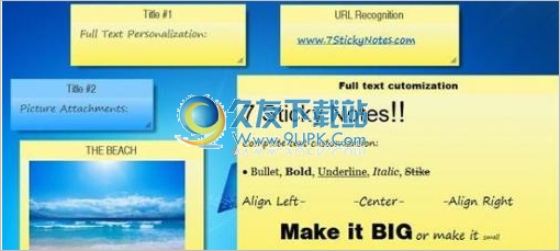 Sticky Notes 英文版[桌面便签软件]