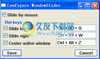 WindowSlider下载英文版[桌面整理工具]