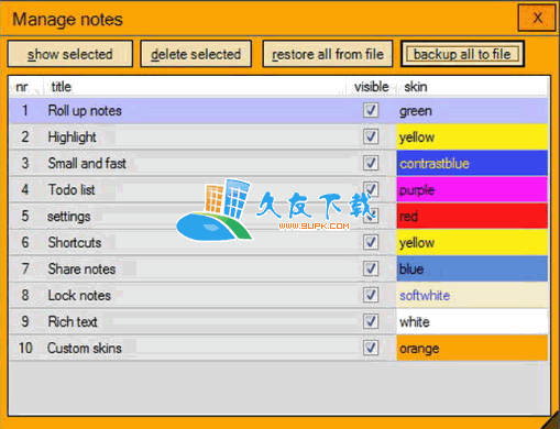 NoteFly 英文版