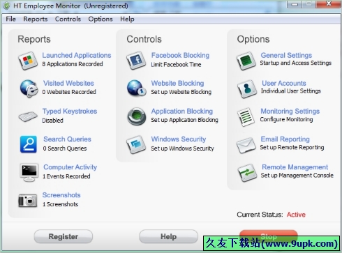 HT Employee Monitor 免安装特别版[监视记录员工电脑活动工具]