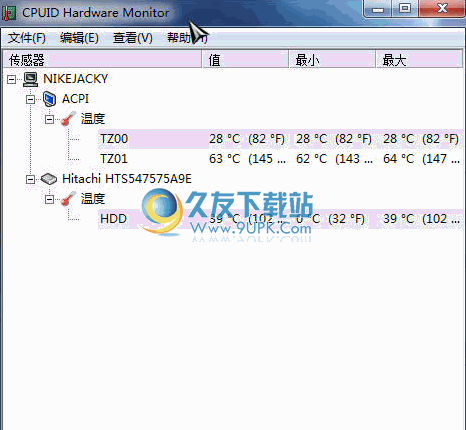 CPUID Hardware Monitor 中文免安装版