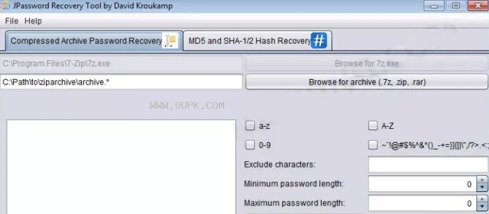 JPassword Recovery