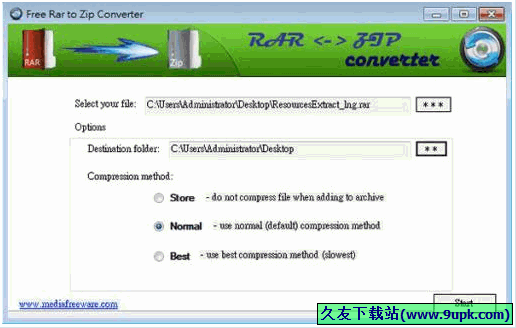 RAR to ZIP Converter