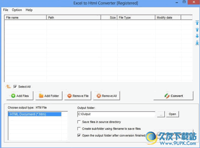 Batch Excel to HTML Converter