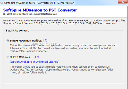 SoftSpireMDaemontoPSTConverter