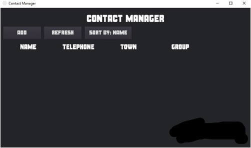 Contact Manager