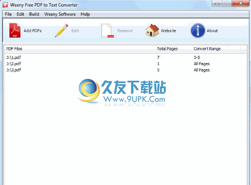 Weeny Free PDF to Text Converter下载英文版_pdf格式转txt文档