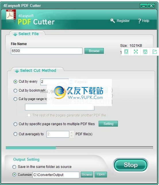 4EasysoftPDFCutter