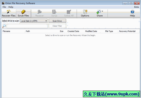 Orion File Recovery software 正式免安装版[误删文件恢复软件]